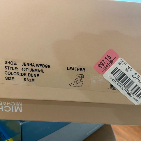 Michael Kors Brown Jenna Wedge - Size 5.5 - Picture 3 of 6